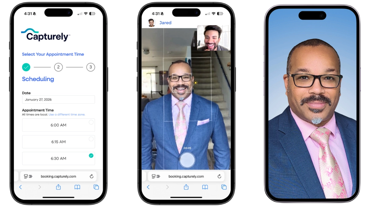 how virtual employee headshot sessions work from scheduling link to 24-hour delivery