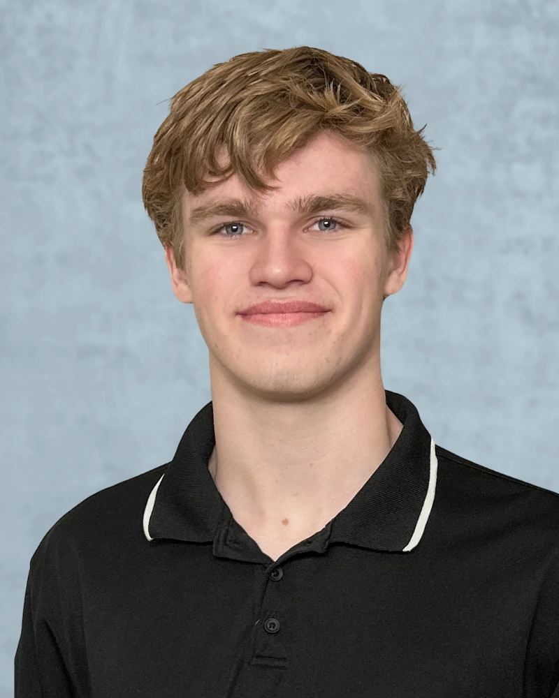 high school boy with relaxed natural smile on school picture day